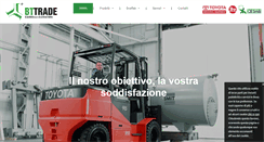 Desktop Screenshot of bttradeforklift.com